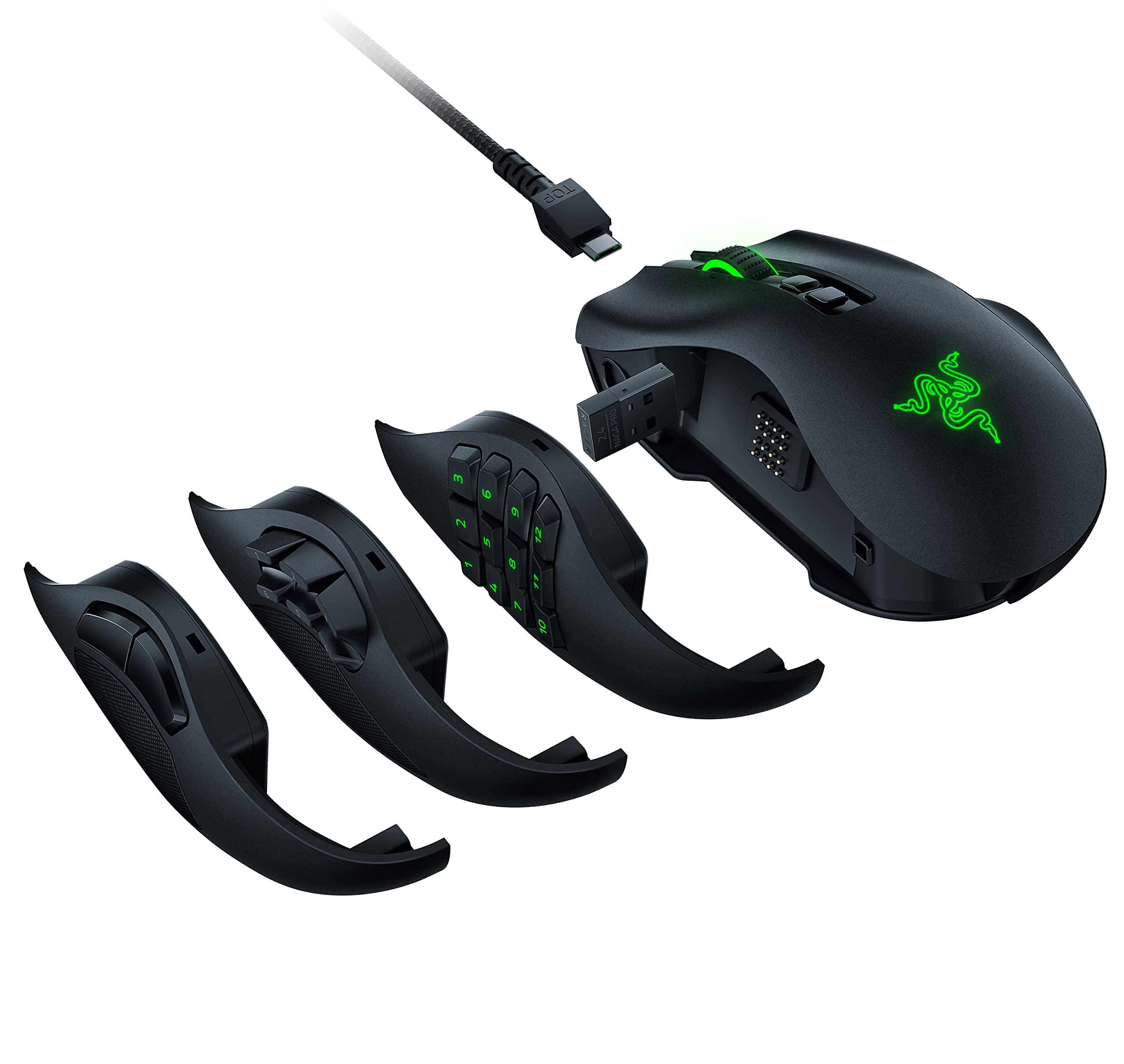 Amazon.com: Razer Naga Pro Wireless Gaming Mouse: Interchangeable