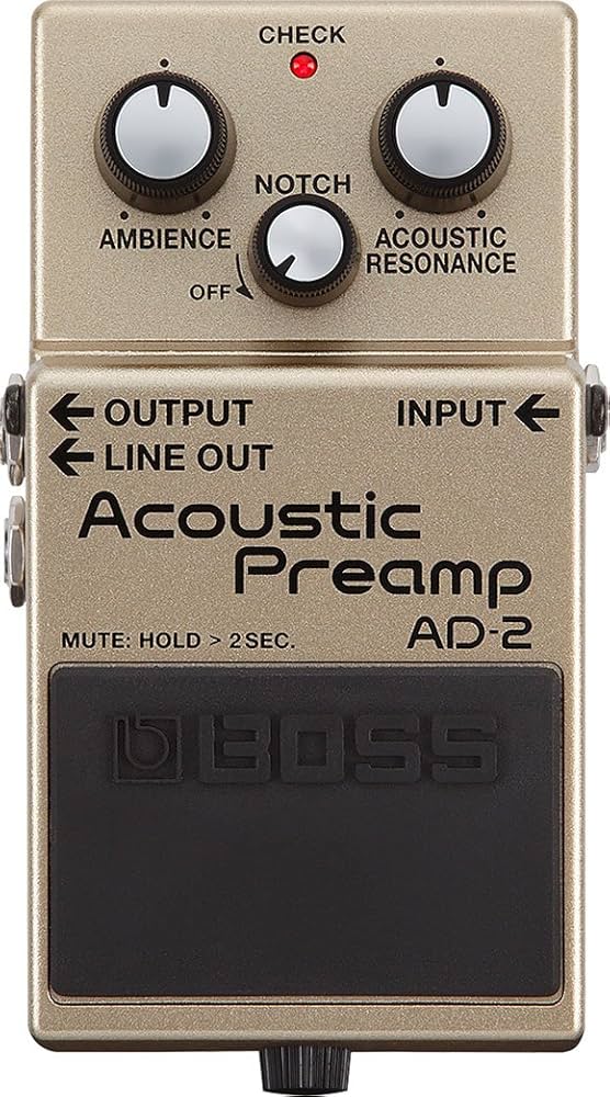 Amazon.com: BOSS AD-2 Natural Acoustic Preamp Guitar Pedal