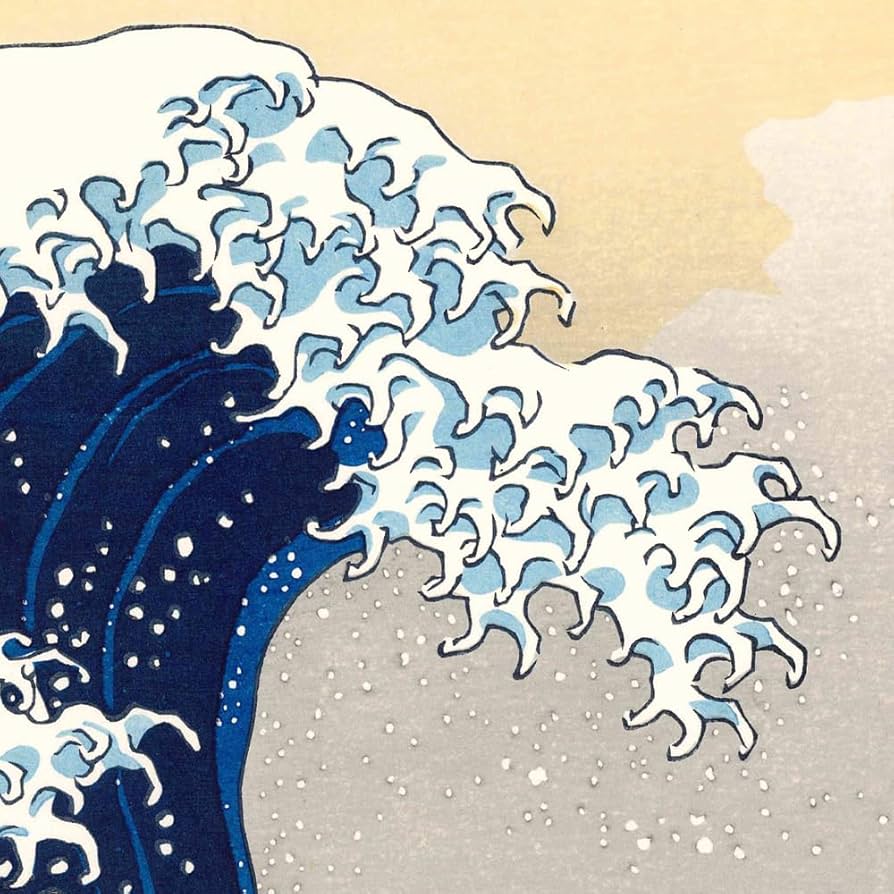 Amazon｜江戸伝承手摺木版画 倍版 冨嶽三十六景「神奈川沖浪裏」初版