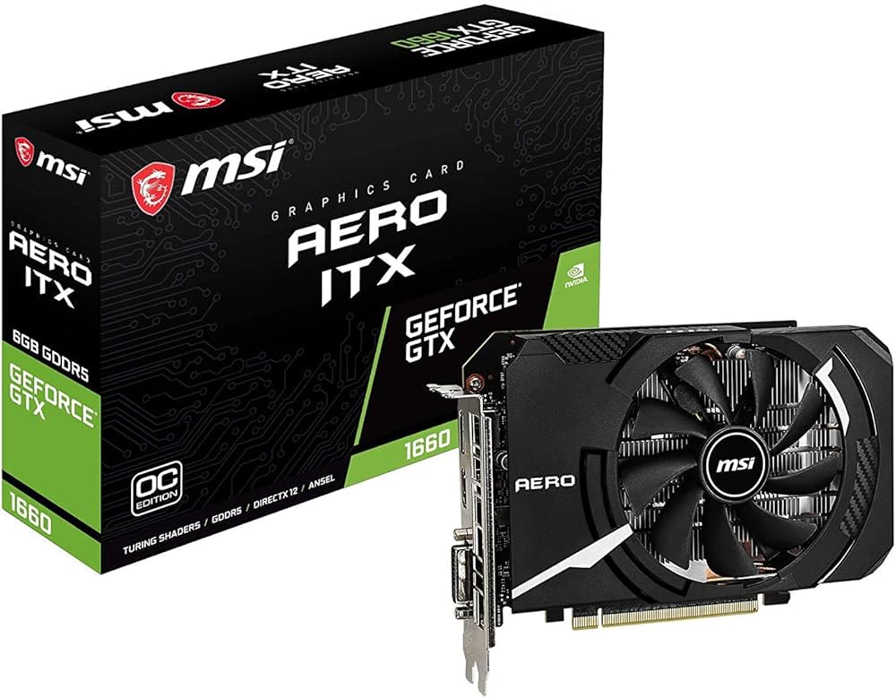 Amazon | MSI GeForce GTX 1660 AERO ITX 6G OC グラフィックスボード