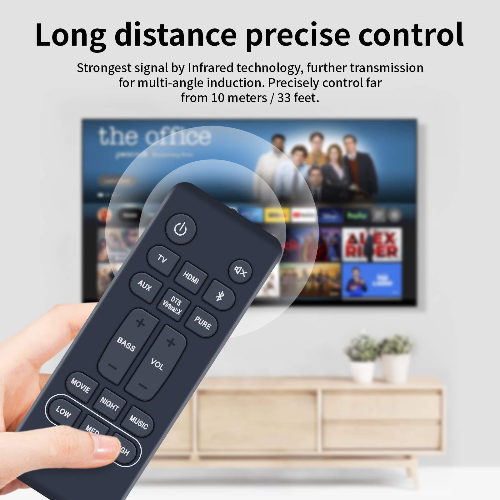 Amazon | ホームシアターサウンドバーリモコン RC-1236 for Denon DHT