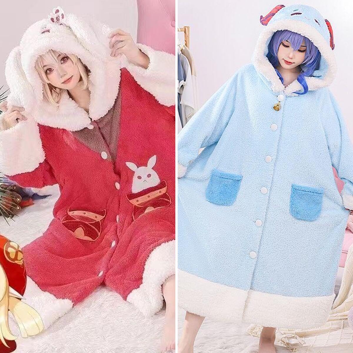 Amazon.co.jp: 原神 パジャマ 着ぐるみパジャマ クレー 甘雨 雷電将軍