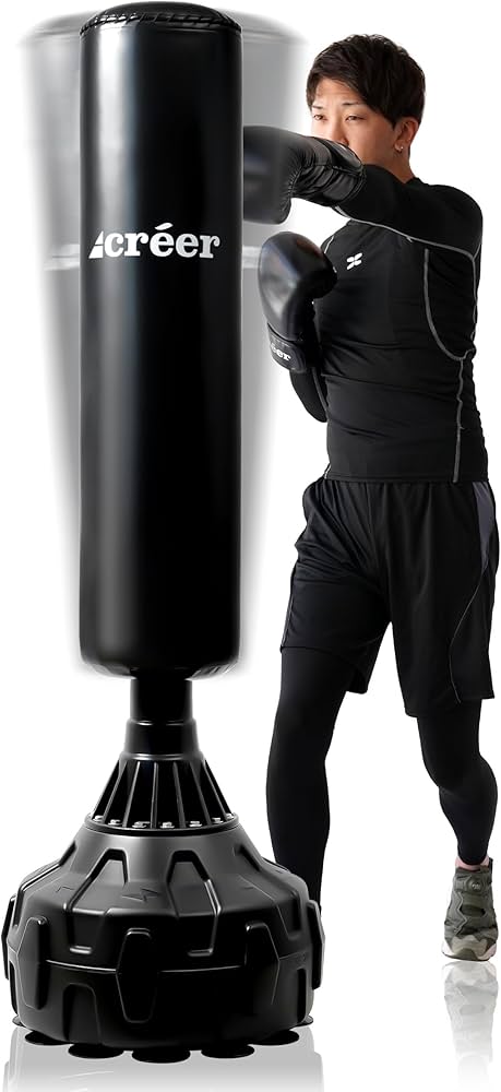 Amazon | créer サンドバッグ 自宅用 自立型 スタンド 160cm
