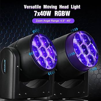 Amazon.com: BETOPPER LM0740 Moving Head Light 7x40W RGBW Beam/Wash