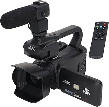 Amazon | 4K Ultra HD ビデオ カメラ ビデオカメラ、18X デジタル