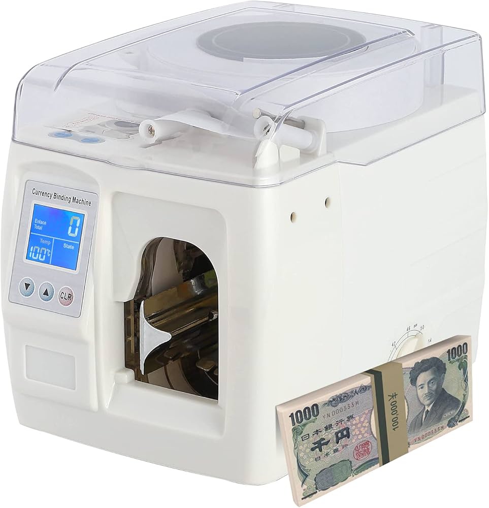 Amazon | CGOLDENWALL 知能マネー結束機 紙幣を札束 結束テープ一枚