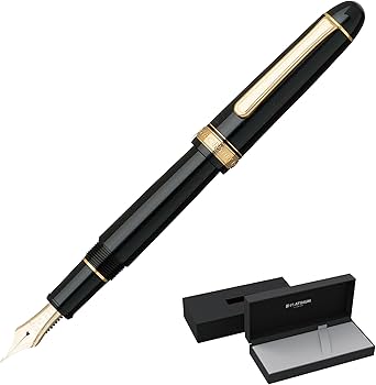 Amazon | プラチナ万年筆 万年筆 #3776 センチュリー ブラックイン