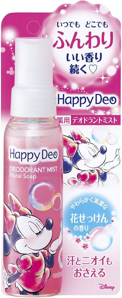 Amazon | マンダム ハッピーデオ デオドラントミスト 花せっけん 80mL