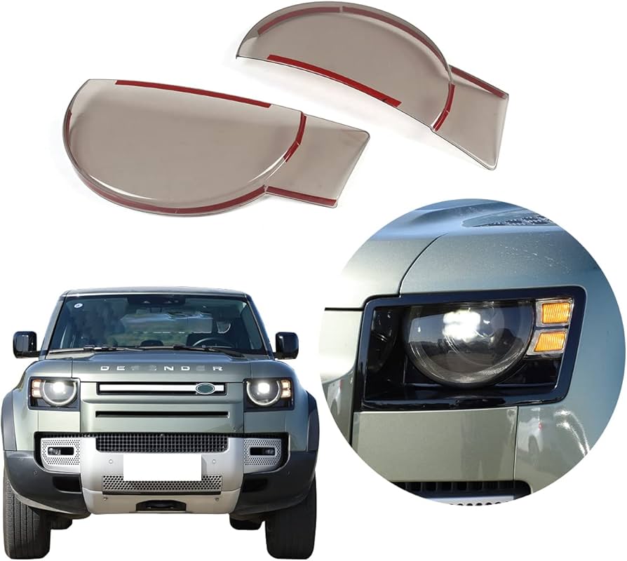 1/10クローラー用ディフェンダーボディ ヘッドライトカバー片方欠品 1