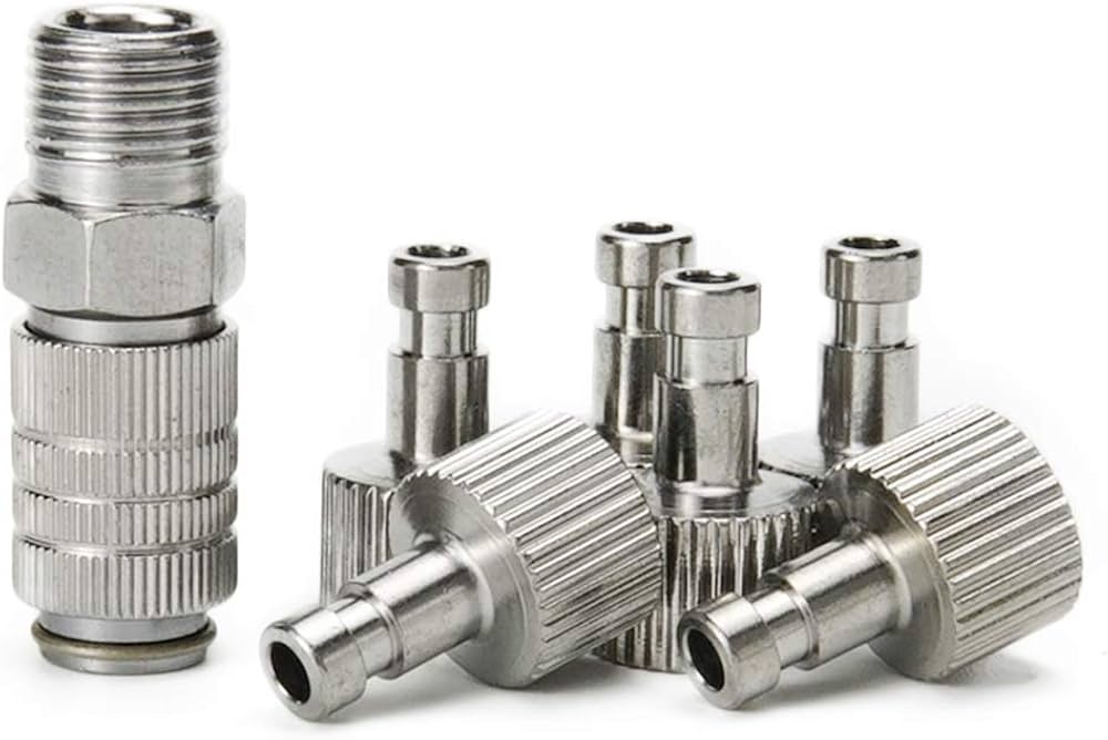 Amazon | エアブラシ クイックジョイント プラグ6個付き ワンタッチ 1