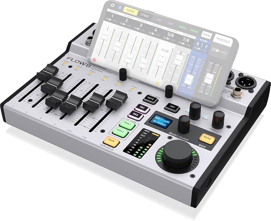 Amazon.com: Behringer FLOW 8 8-Input Digital Mixer with Bluetooth