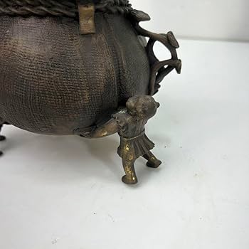 Amazon｜中国 大明宣徳年製 香炉 香道具 銅 1.7kg 置物 工芸 骨董