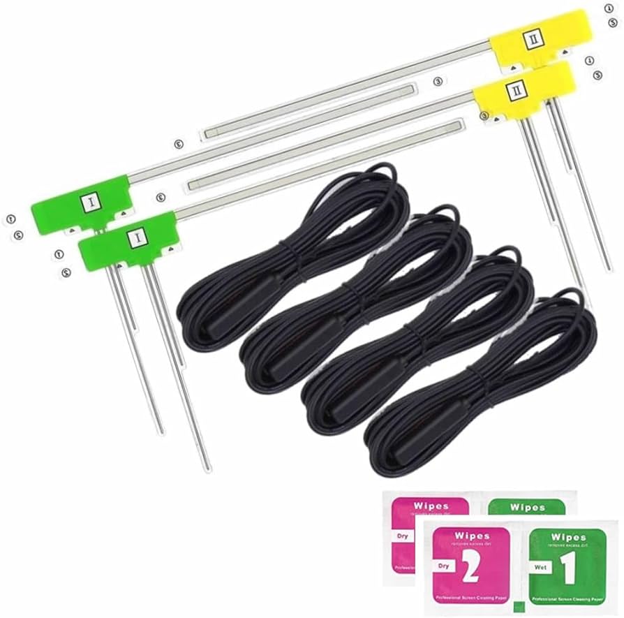 Amazon.co.jp: HF201 フルセグ 地デジ アンテナ セット 4ch カーナビ用