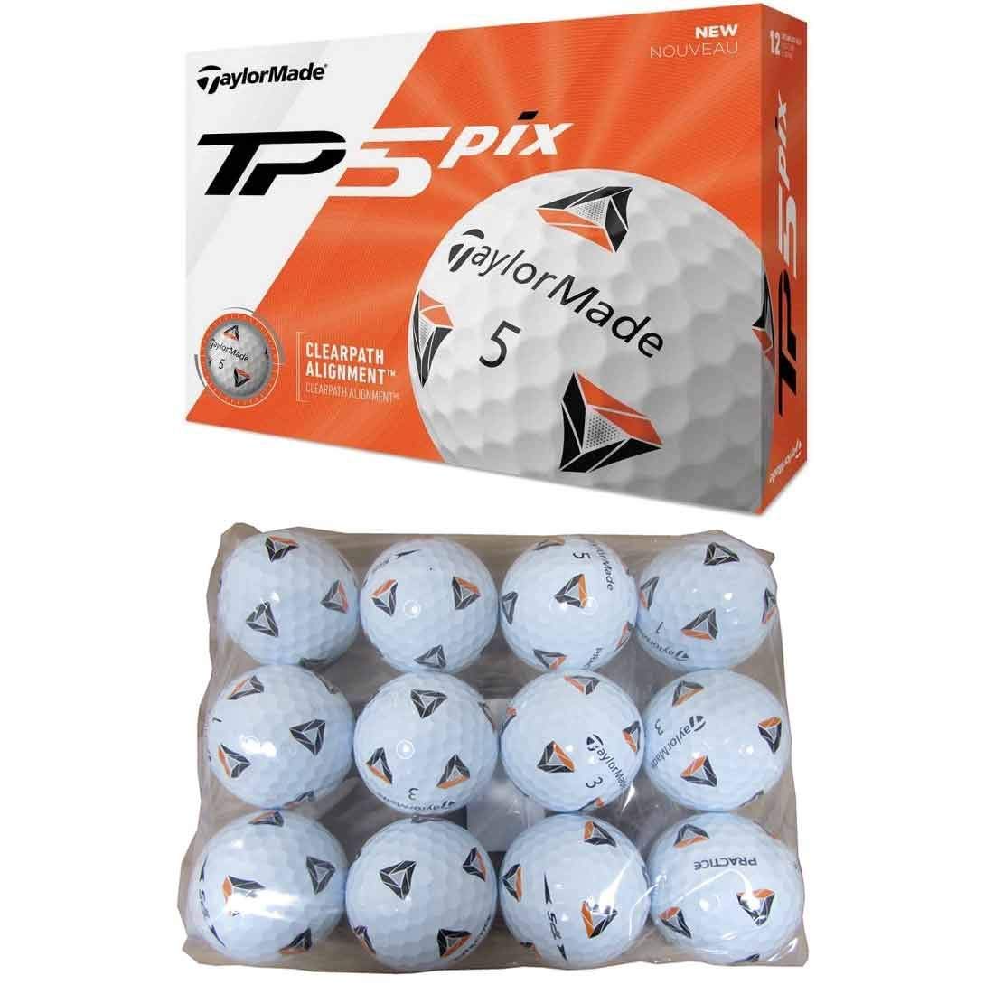 Amazon.co.jp: TaylorMade TP5 PIX 2.0 練習用バッグ入りゴルフボール