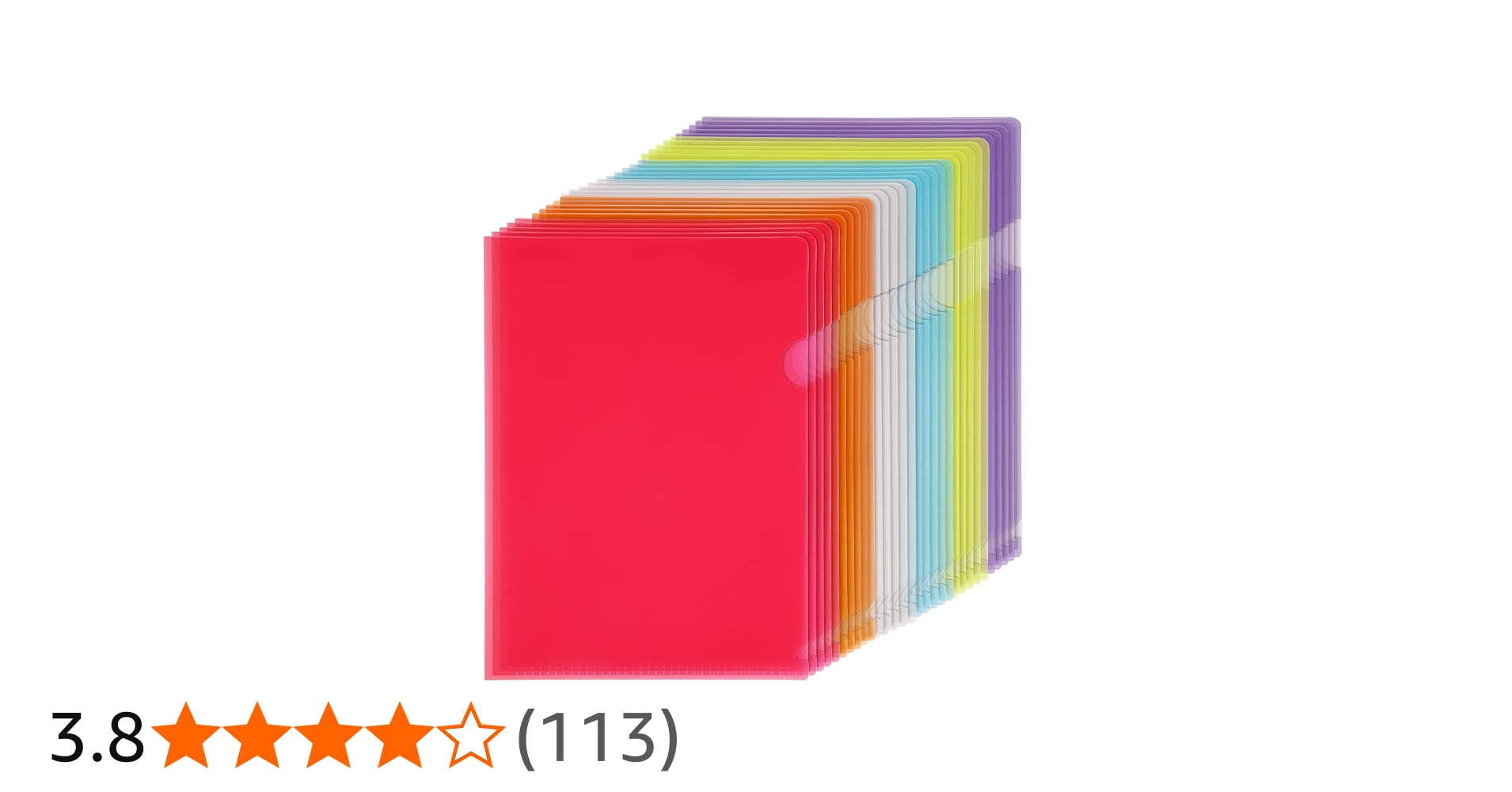 Amazon | クリアファイル Leobro クリアホルダー A5 30枚 カラー 6色