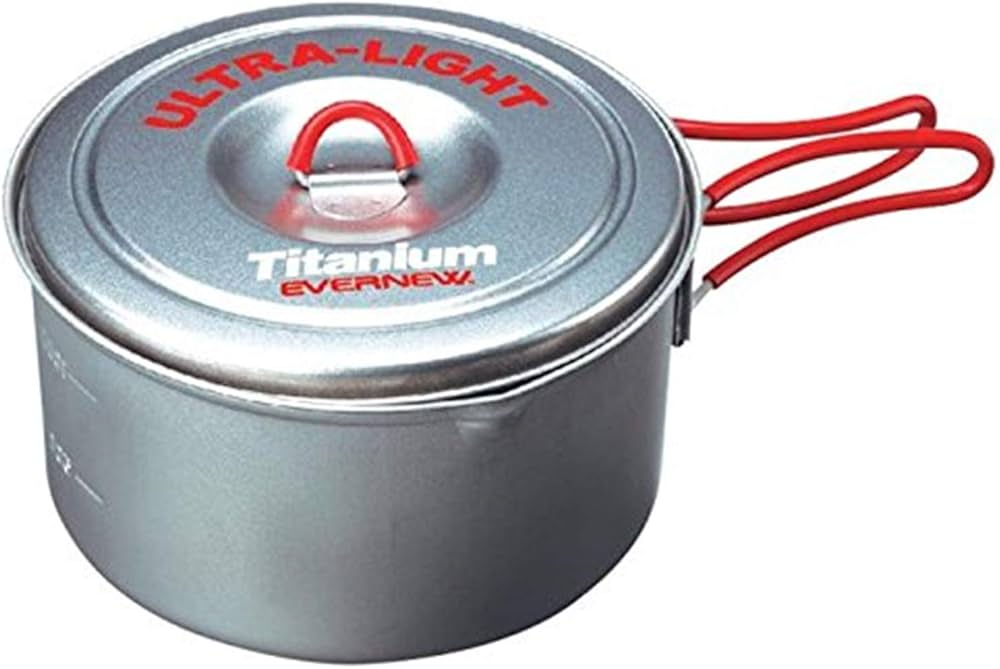 Amazon | エバニュー(EVERNEW) チタンウルトラライトクッカー3 RED