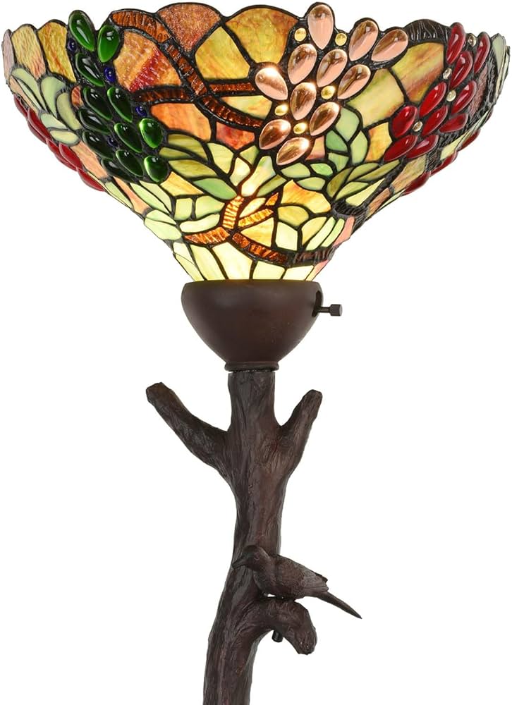 Amazon.co.jp : フロアライト フロアランプ ステンドグラス スタンド