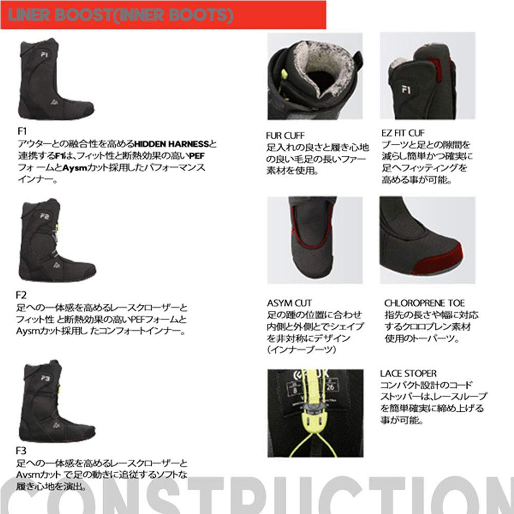 Amazon | 20-21 FLUX フラックス FL BOA BLACK-WHITE 26.5cm | FLUX