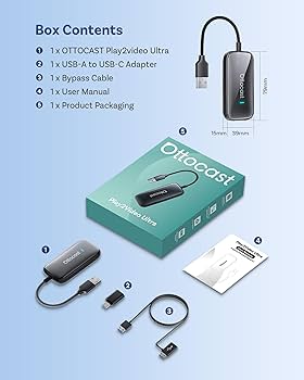 Amazon.com: OTTOCAST Play2Video Ultra CarPlay Ai Box & Wireless