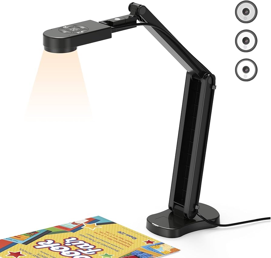 Amazon.com: THUSTAR 8MP Document Camera & Webcam 4K with Dual