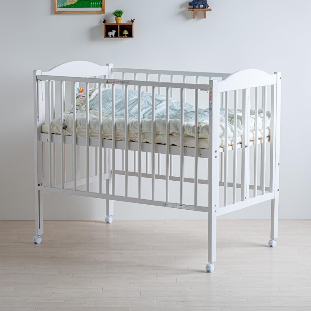 Amazon.co.jp: 日本製ベビーベッド「ワンタッチハイベッド パル