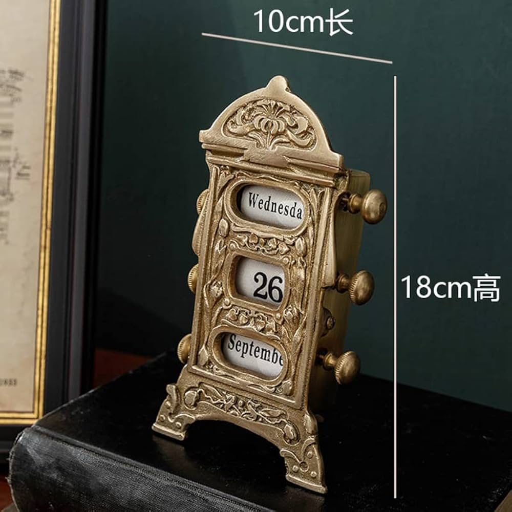 Amazon | カレンダー 卓上 輸入 レトロ ビンテージ 永久カレンダー