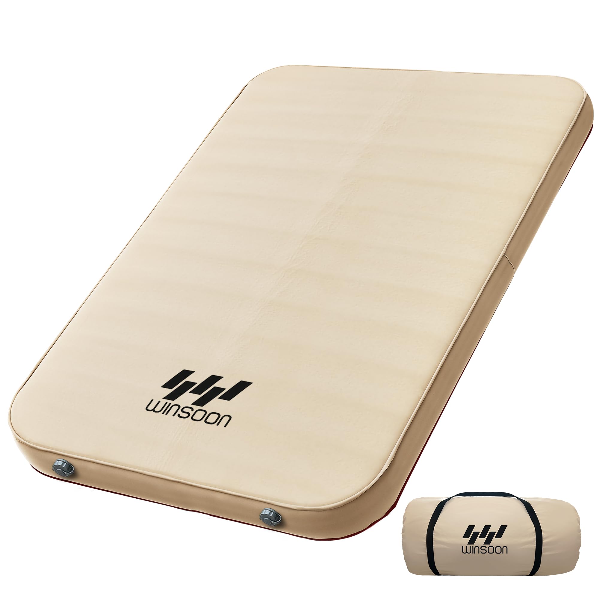 Amazon.co.jp: WINSOON インフレーターマット 厚手10cm ダブル