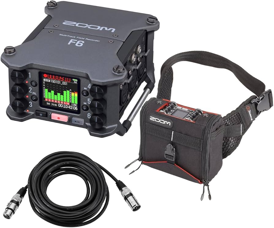 Amazon | Zoom F6 マルチトラックフィールドレコーダー - 保護ケースと