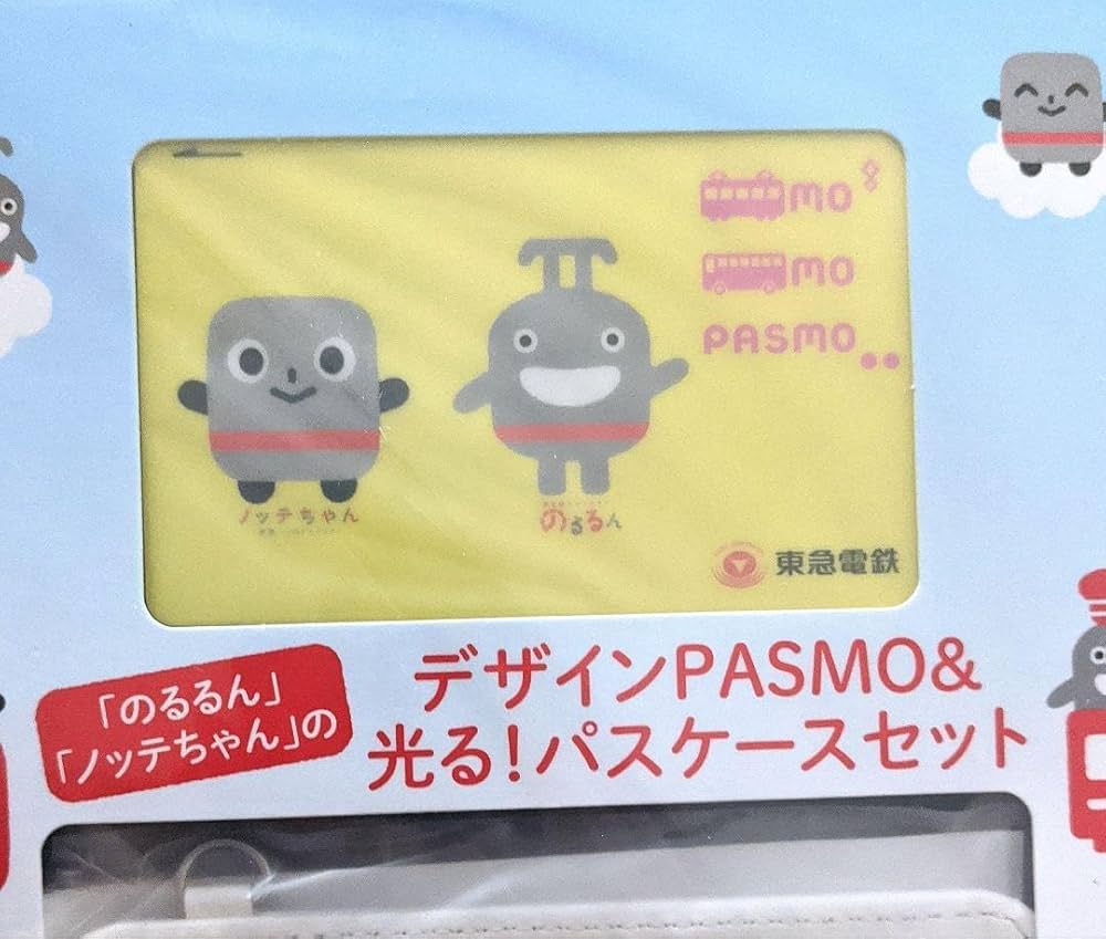 Amazon.co.jp: のるるん×ノッテちゃん デザインPASMO 光る パスケース