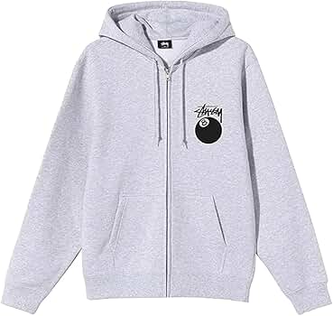 Amazon.co.jp: [ステューシー] 8ボール グラフィックプリント 裏起毛