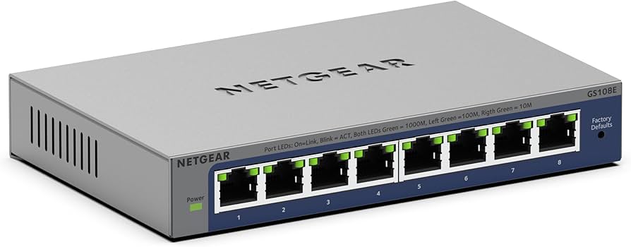 Amazon.com: NETGEAR 8-Port Gigabit Ethernet Easy Smart Managed
