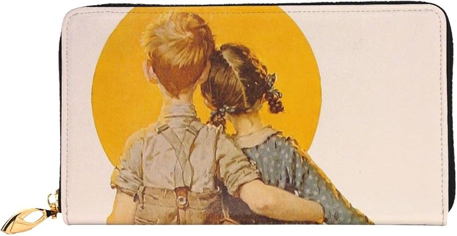 Amazon.co.jp: ノーマンロックウェル 大容量の長財布、カジュアルな大