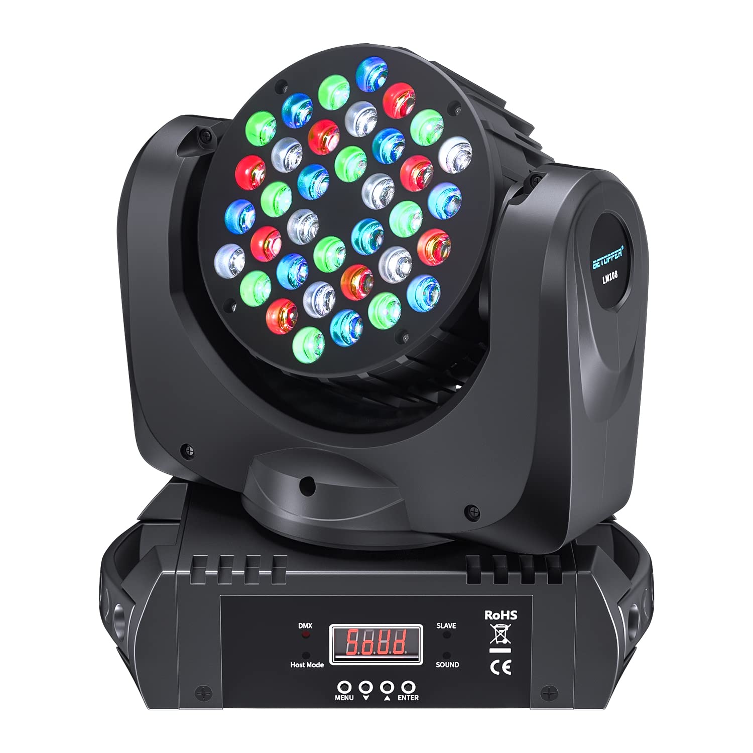 Amazon.co.jp : BETOPPER ムービングライト 36x3W RGBW LED 舞台照明