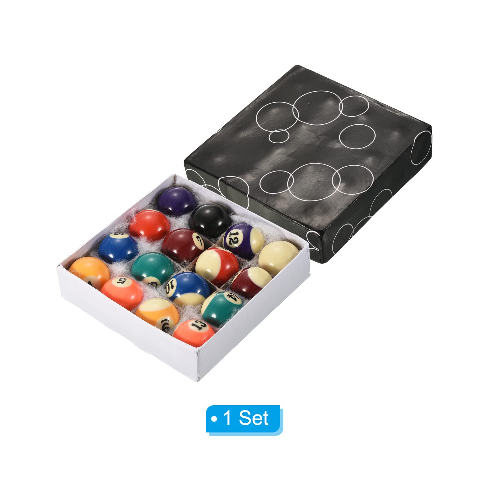 Amazon.co.jp: PATIKIL 38 mm ビリヤードボールセット ミニサイズ