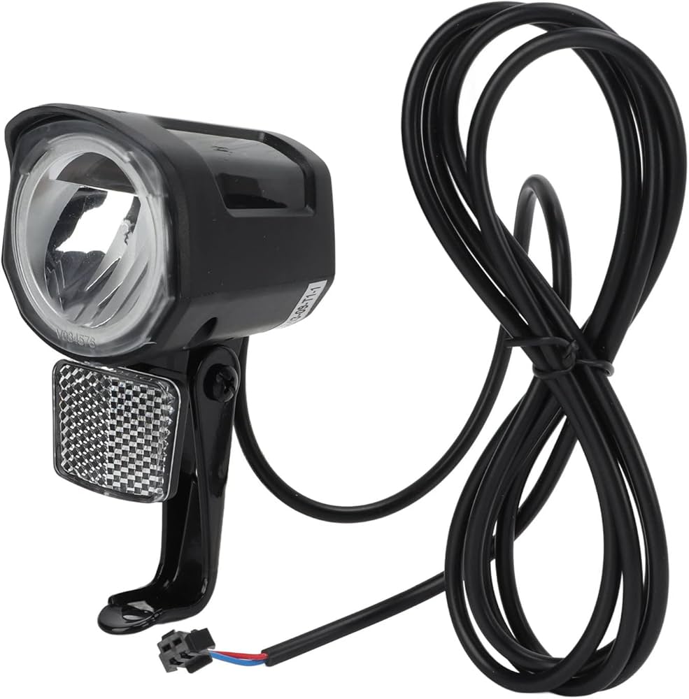 Amazon | 電動自転車フロントライト、LEDフロントライトプレミアムABS