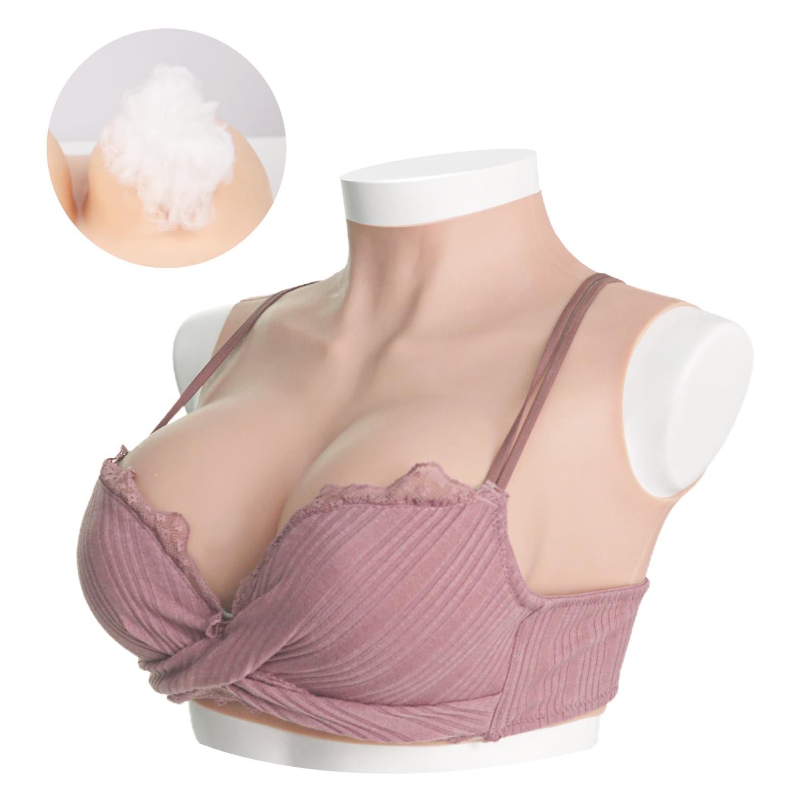 Amazon.co.jp: KUMIHO 定番商品 シリコンバスト ハイネック 高襟 人工