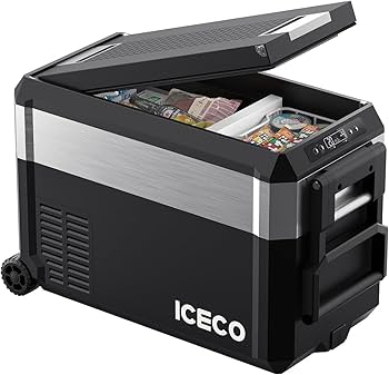 Amazon.co.jp: ICECO JP40ProD 車載冷蔵庫 37L -20℃～20℃ 急速冷凍 2室