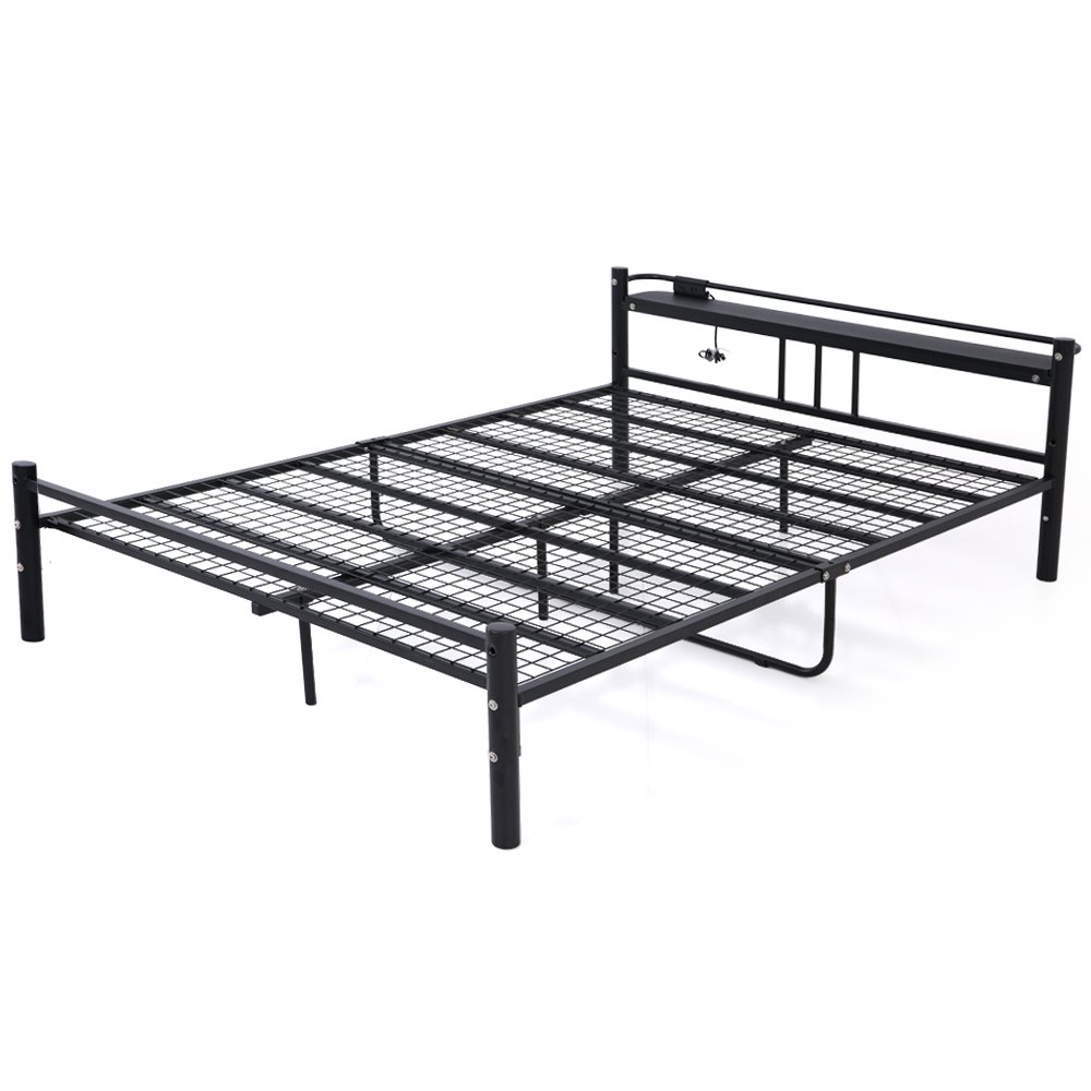 LOWYA】宮付ローベッド SEED D パイプベッドフレーム ダブル LOWYA】宮