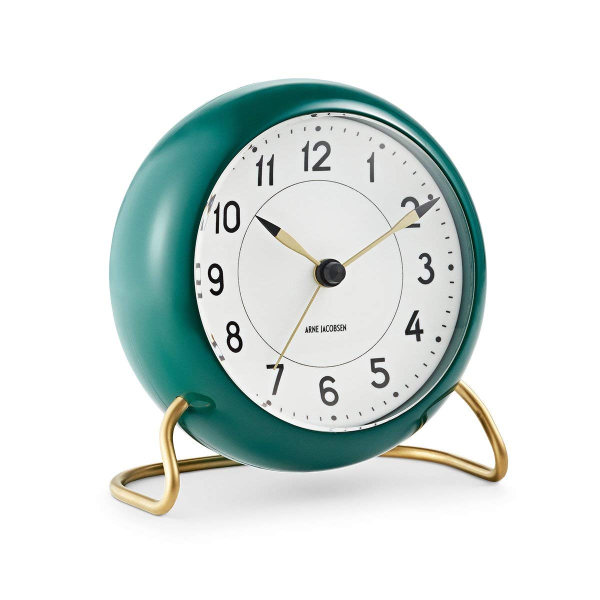 Amazon.com: Arne Jacobsen Clocks Station Table Clock, Green and