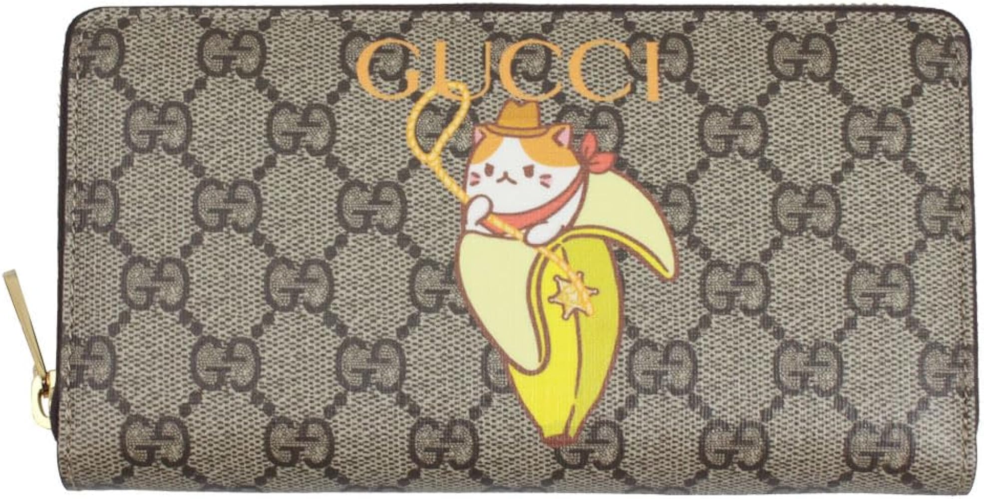 Amazon | [グッチ] ラウンドファスナー長財布 ばなにゃ コラボ GG