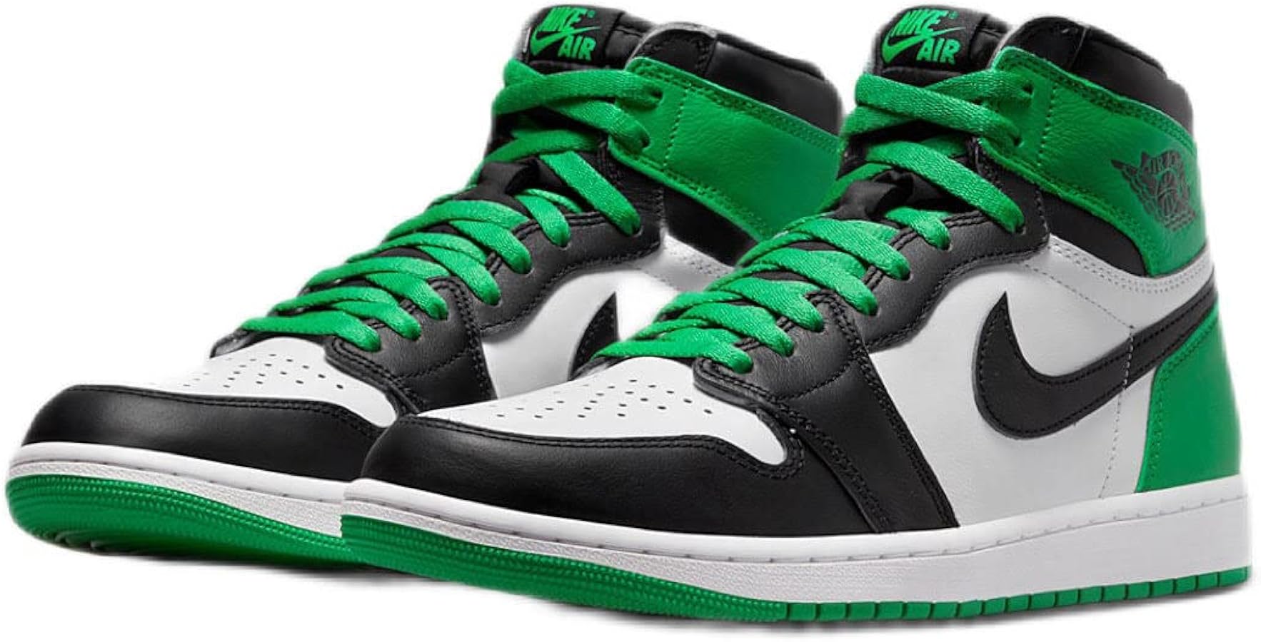 Amazon | [ナイキ] AIRJORDAN1 RETRO HIGH OG Black and Lucky Green