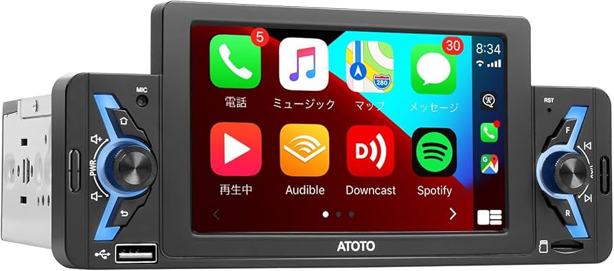 Amazon.co.jp: ATOTO F7WE 1 DIN カーオーディオプレーヤー Bluetooth