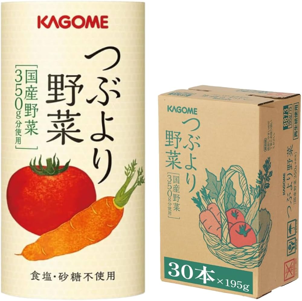 Amazon.co.jp: カゴメ つぶより野菜 野菜ジュース 30本 : 食品・飲料・お酒