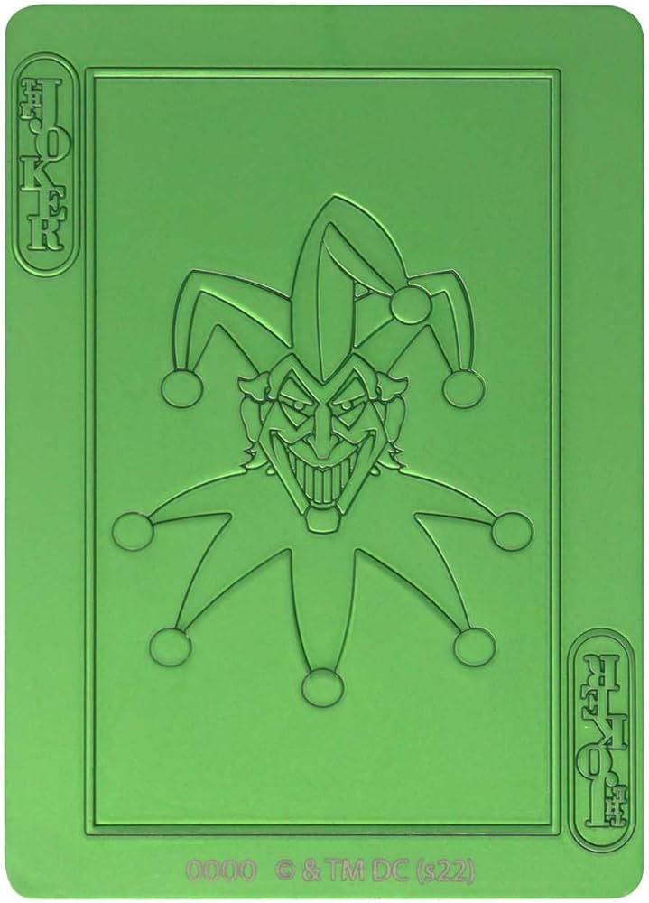 Amazon.com: FaNaTtik DC Comics Lingot The Joker Playing Card
