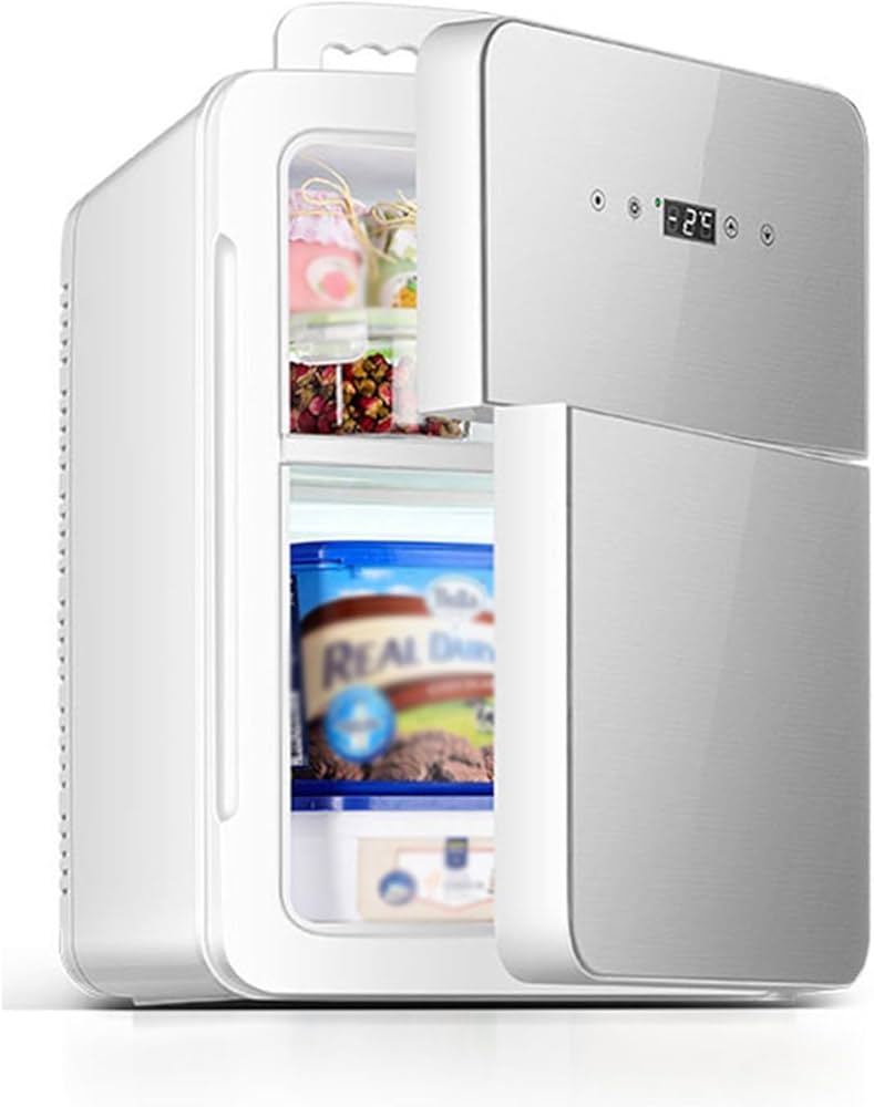 Amazon | コンパクト冷蔵庫、冷凍庫付き両開きミニ冷蔵庫、アパート