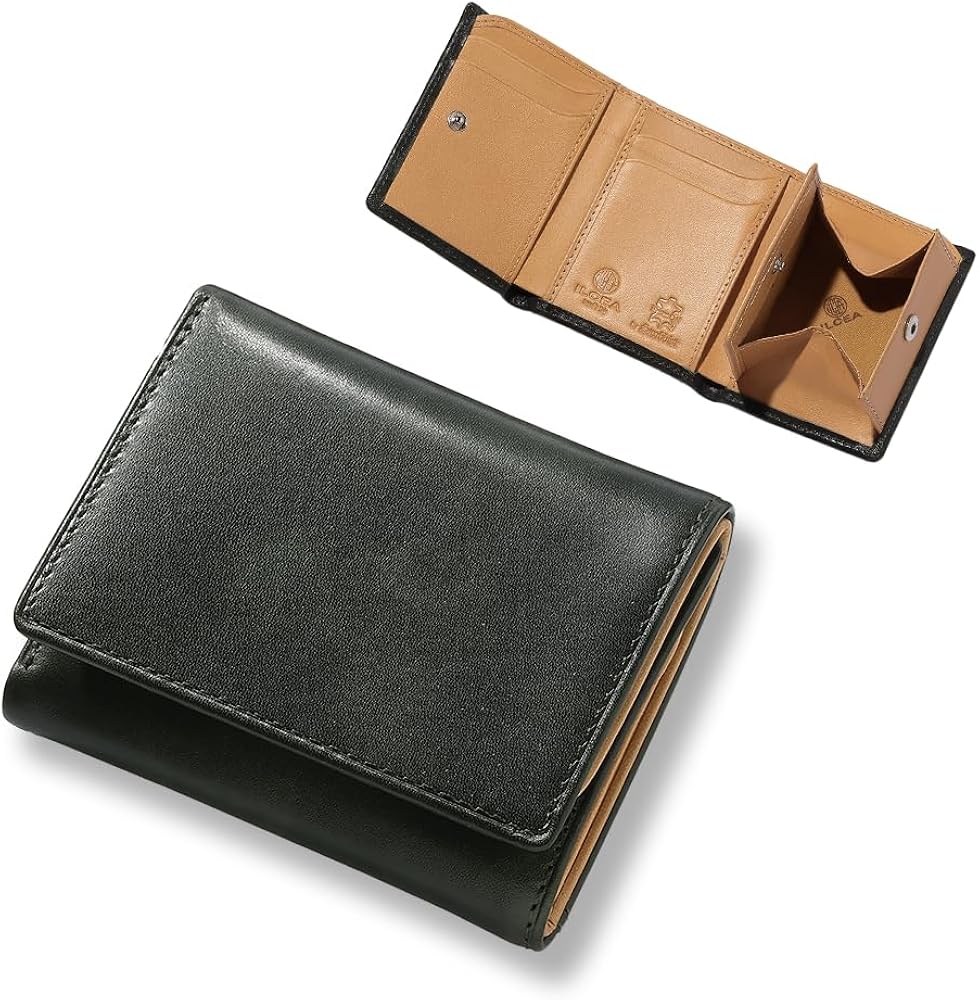 Amazon | [スノビスト] 三つ折り財布 ミニ財部 ミュージアムカーフ