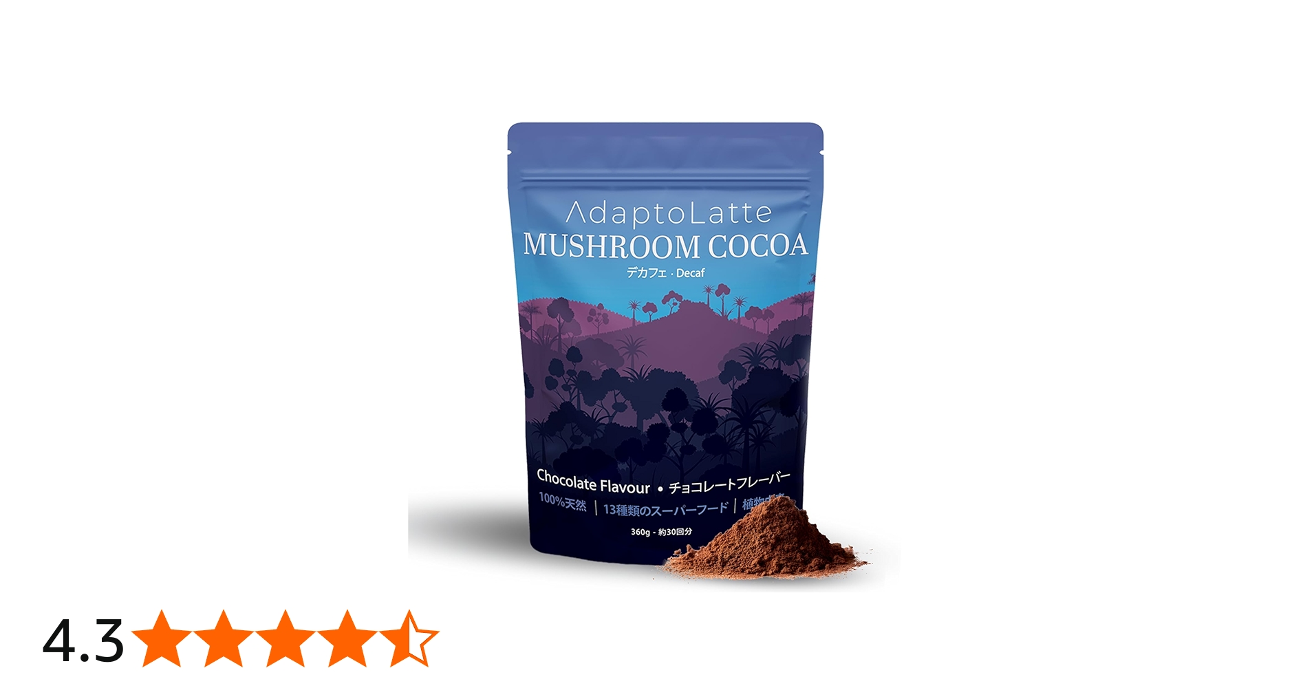 Amazon.co.jp: 【公式】AdaptoLatte アダプトラテ デカフェ(ココア