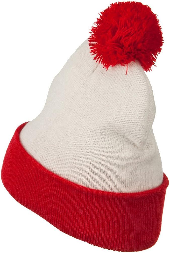 Amazon.com: Unisex Acrylic Red White Long Beanie Waldo Costume