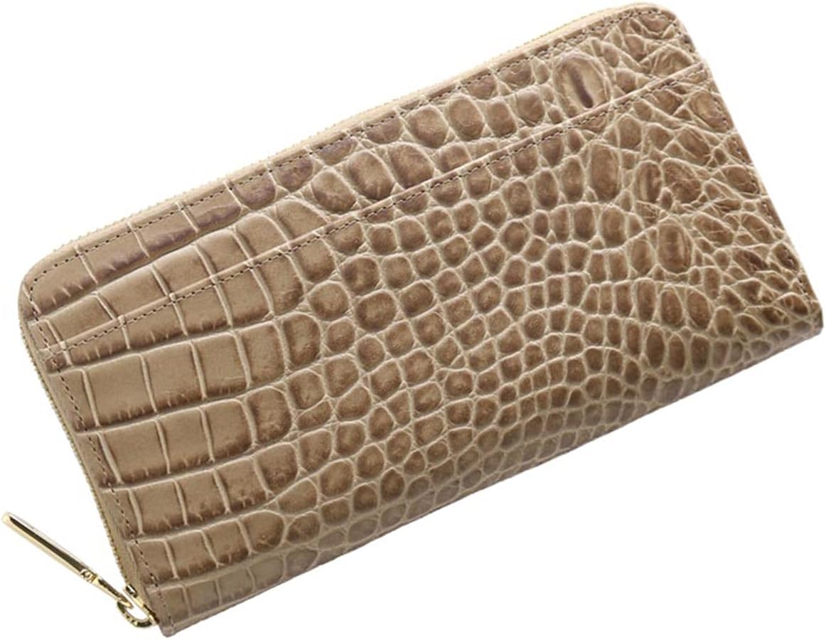 Amazon | [三京商会] 長財布 メンズ レディース クロコダイル 型押し