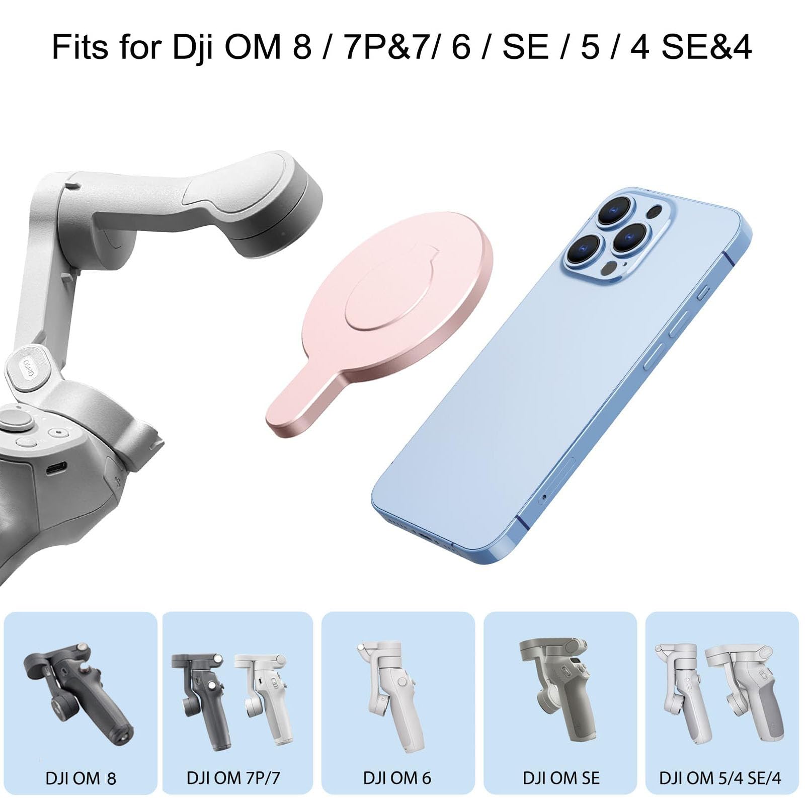 Amazon.com: Aerbeis Magnetic Phone Clamp for DJI, Adapter Mount